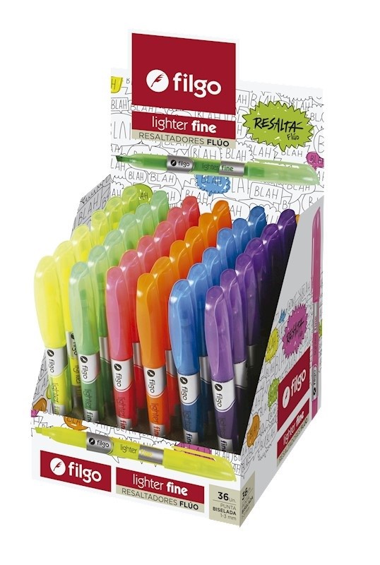PACK RESALTADOR FILGO LIGHTER FINE FLUO X36