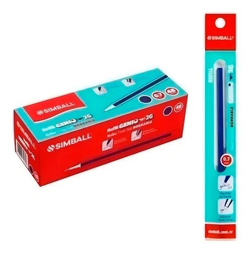 PACK REPUESTO ROLLER GENIO 2G CF SIMBALL AZUL X36