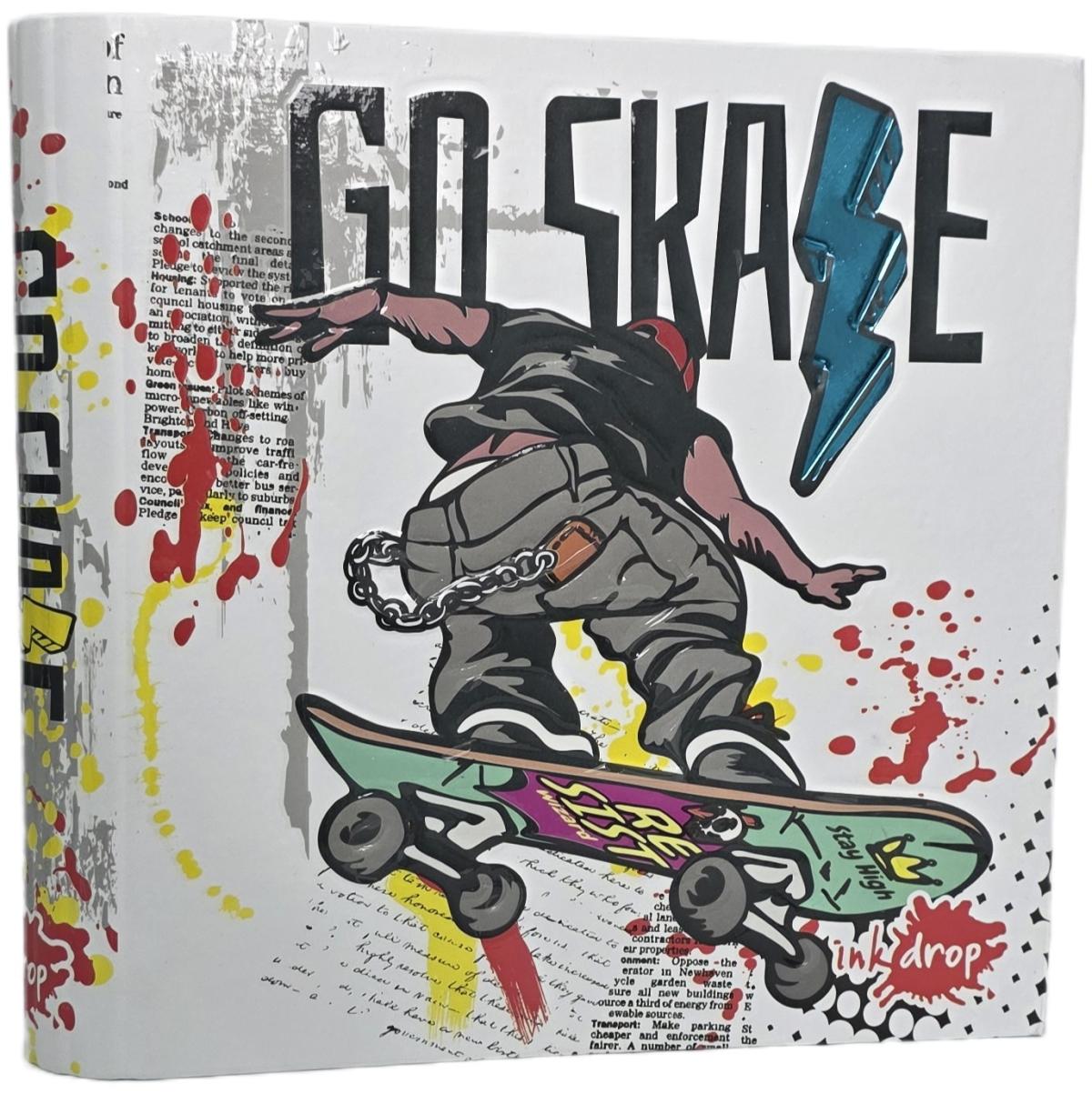 CARPETA INKDROP 3X40 CON 3 ANILLOS - SKATE - GO SKATE