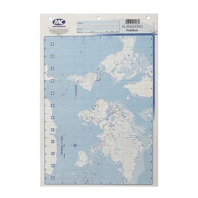 MAPA MC PLANISFERIO POLITICO N°5 X UND