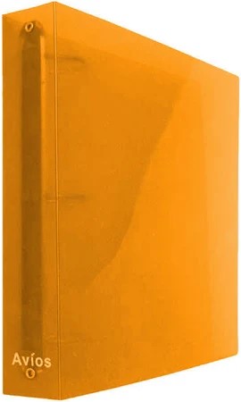 CARPETA 3X40 AVIOS PLASTICA NARANJA