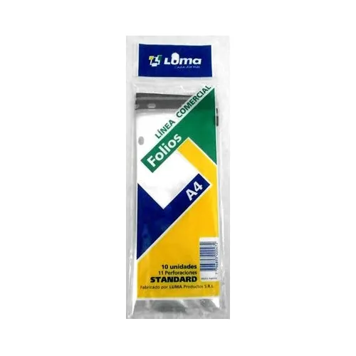 FOLIOS STANDARD A4 X10U DOBLADO