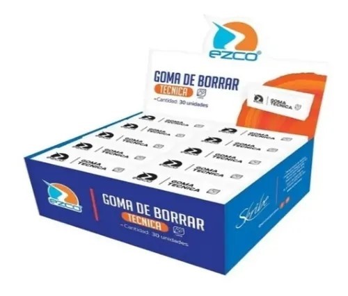 PACK DE GOMA EZCO PLASTICA LAPIZ TECNICA X30U