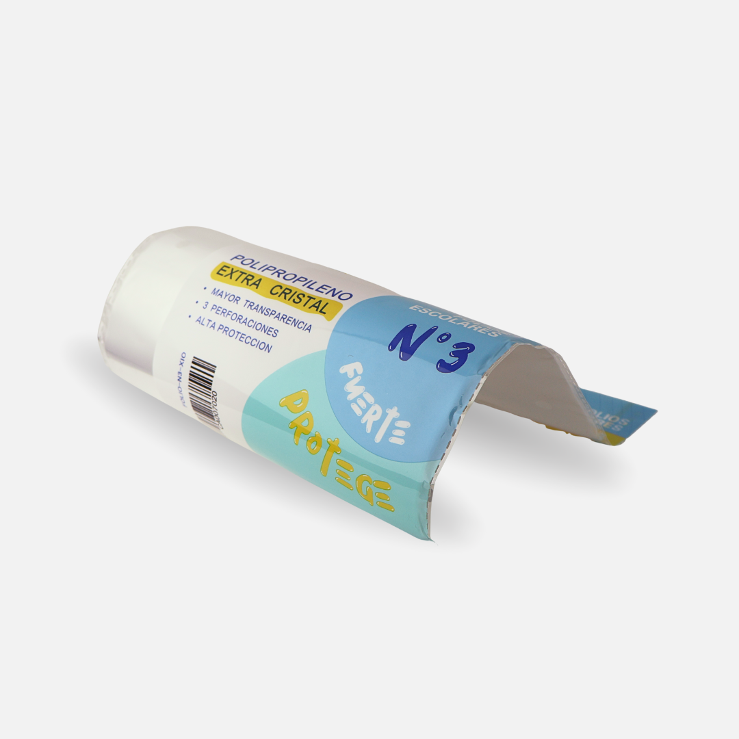 FOLIOS EXTRA CRISTA ARGENTO N°3 REFORZADO X10 UND