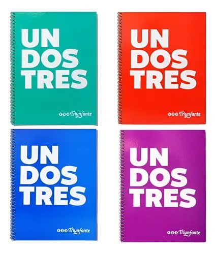 CUADERNO 21X27 C/ESP 123 TRIUNFANTE X60 HJS RAYADO XU