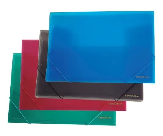CARPETA PLASTICA 3 SOLAPAS OFICIO LAMA COLORES SURTIDOS