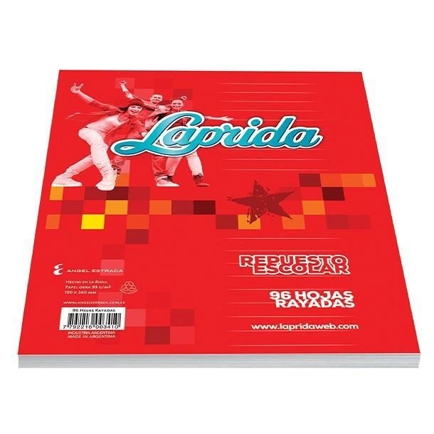 REPUESTO ESCOLAR LAPRIDA N°3 X96 HJS RAYADO