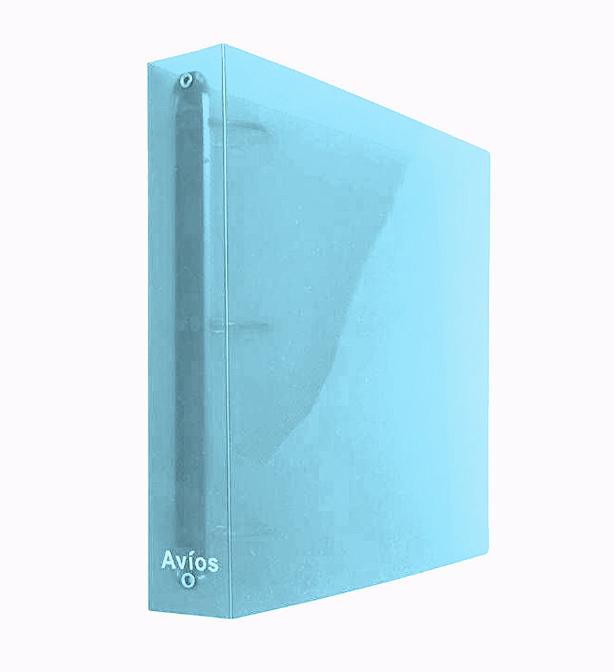 CARPETA 3X40 AVIOS PLASTICA CELESTE