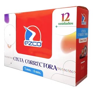 PACK CINTA CORRECTORA EZCO X6MTS  X12U