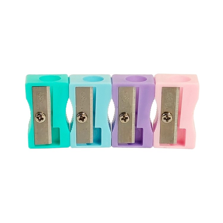 SACAPUNTA PLASTICO BLOCK COLORES SURTIDOS