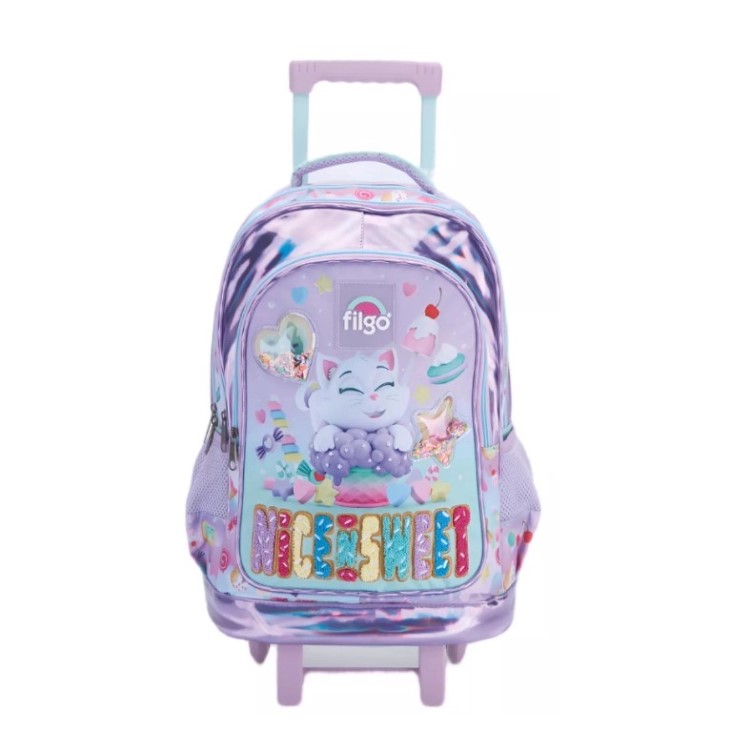 MOCHILA FILGO 18" C/CARRO STARPAK 3D NICE SWEET MO25-T3D-308