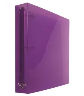 CARPETA 3X40 AVIOS PLASTICA VIOLETA