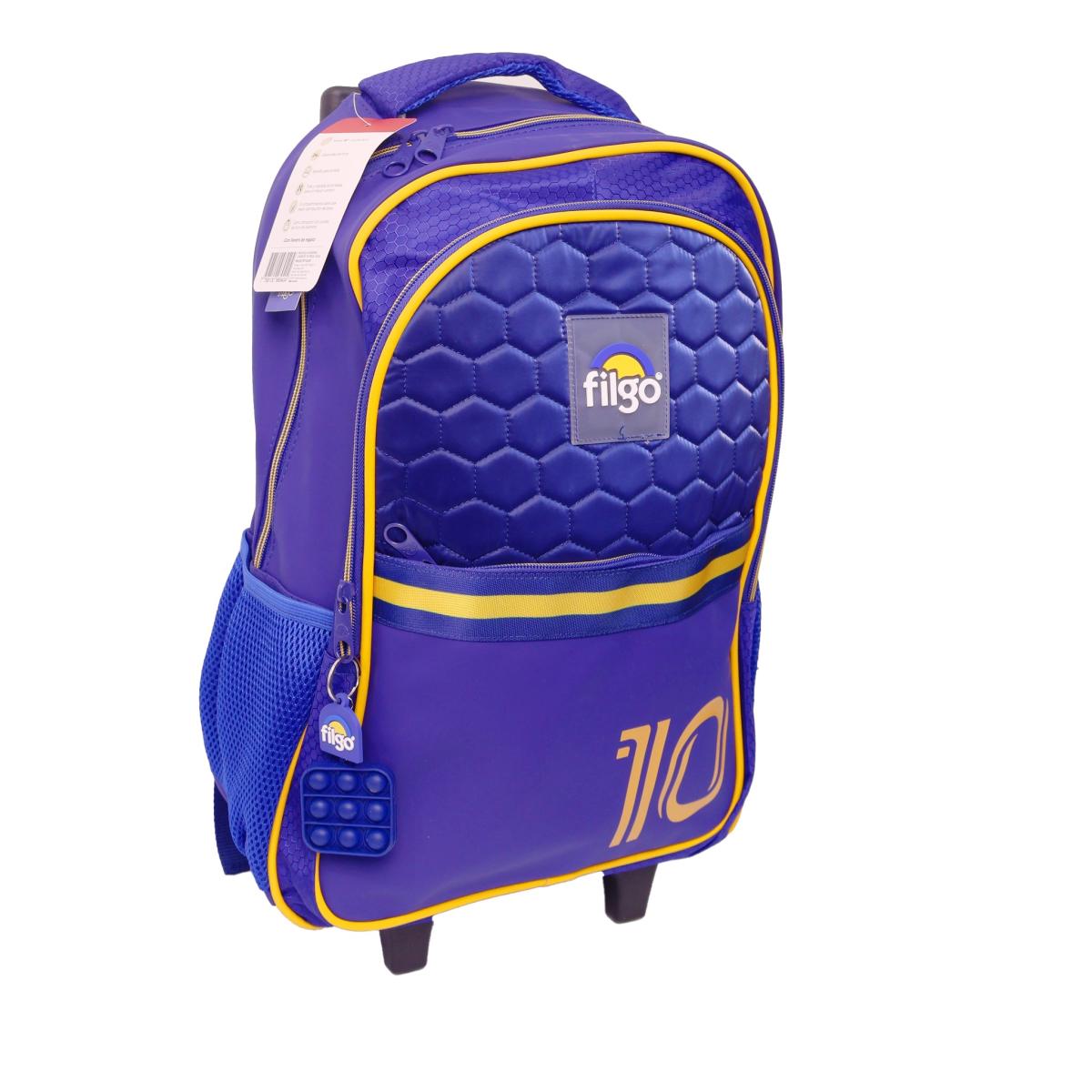 MOCHILA FILGO 18" C/CARRITO STARPAK FUTBOL AZUL MO25-TST-SUR1