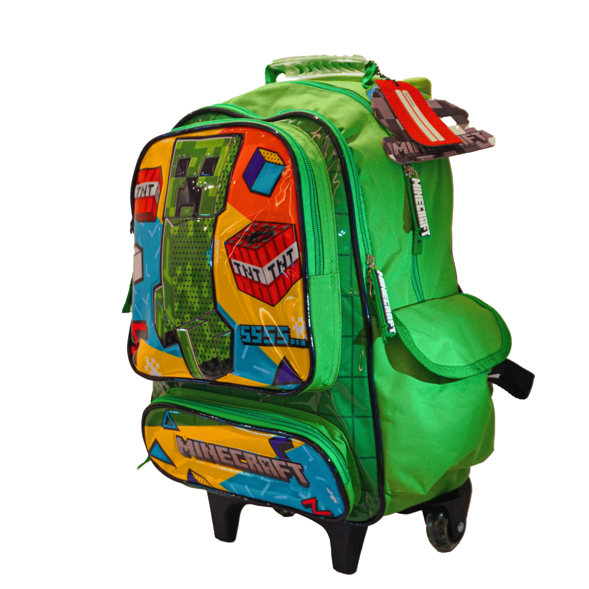 MOCHILA CRESKO 16" CON CARRO MINECRAFT /MI213
