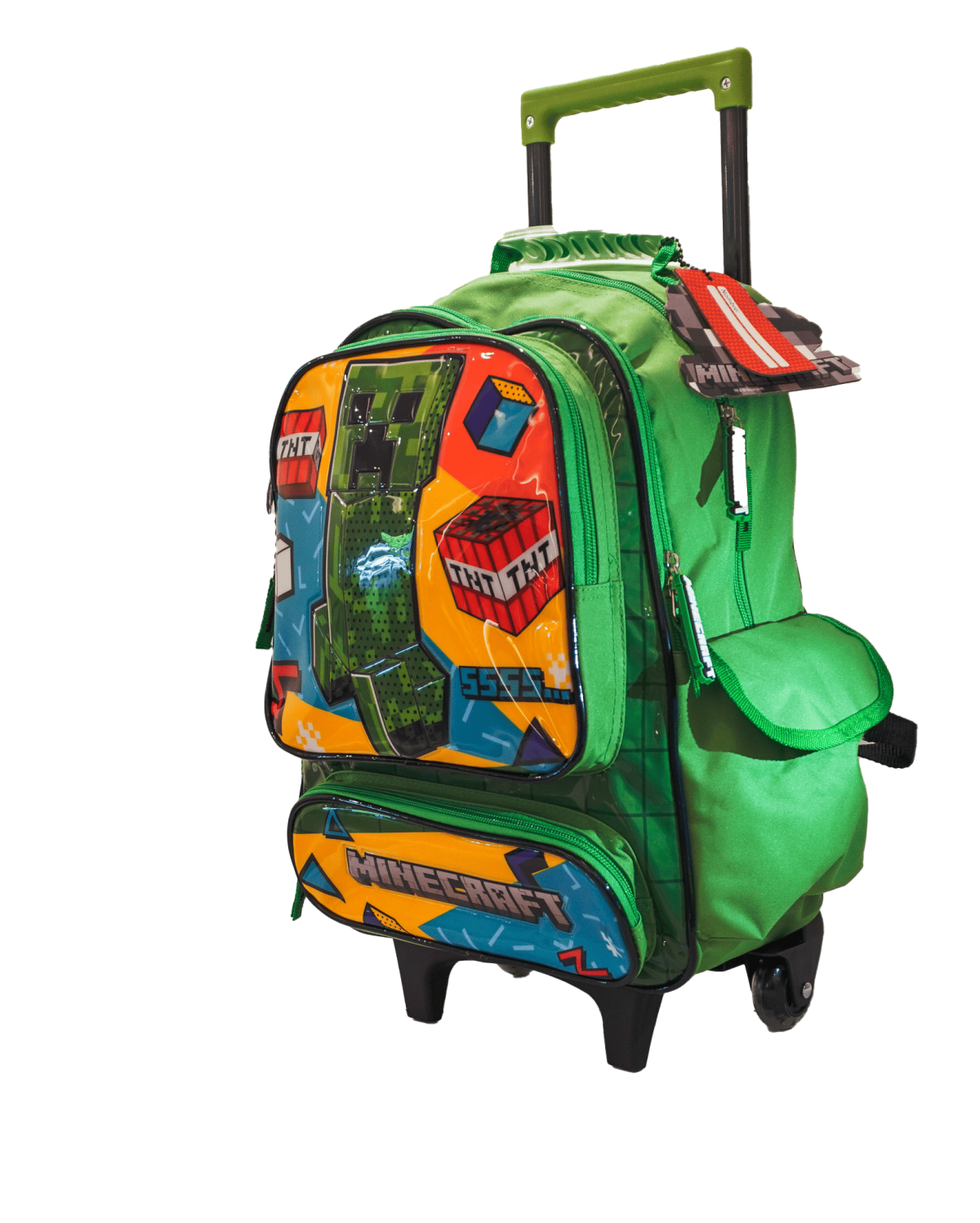 MOCHILA CRESKO 16" CON CARRO MINECRAFT /MI213