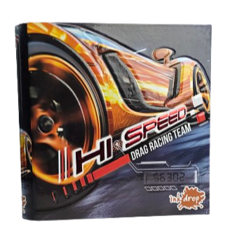 CARPETA INKDROP 3X40 CON 3 ANILLOS - CARS - HI SPEED