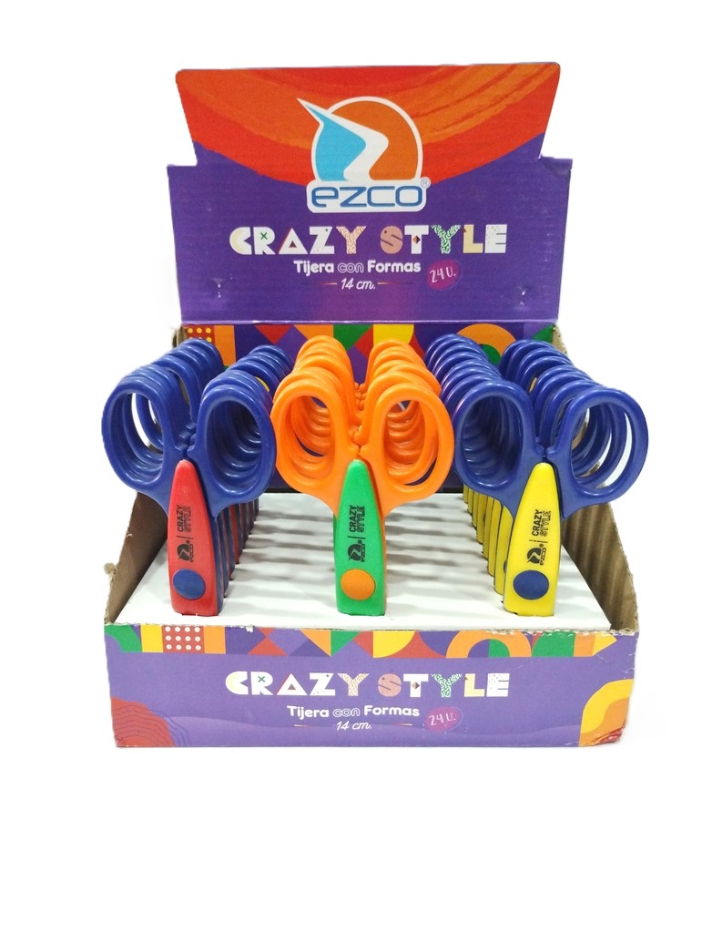 PACK TIJERA 14 EZCO CRAZY STYLE X24