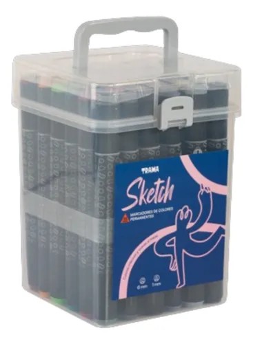 MARCADORES TRAMA SKETCH PERMANENTE X36 COLORES CLASICO