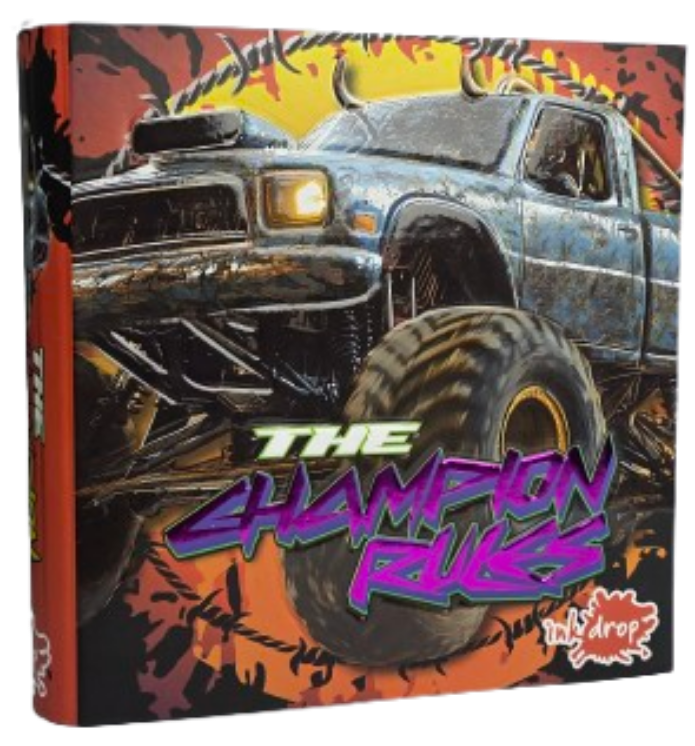 CARPETA INKDROP 3X40 CON 3 ANILLOS - MONSTER TRUCK - THE CHAMPIONS
