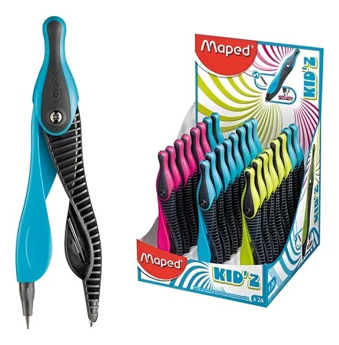 PACK COMPAS MAPED PLASTICO KIDZ X24 UNIDADES