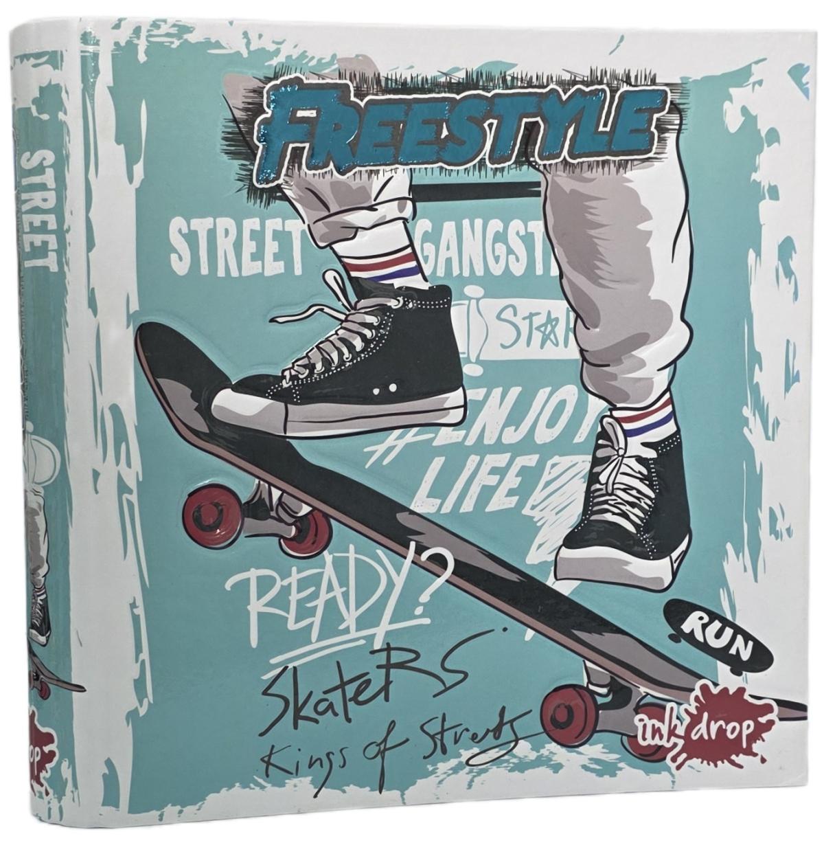 CARPETA INKDROP 3X40 CON 3 ANILLOS - SKATE - FREESTYLE