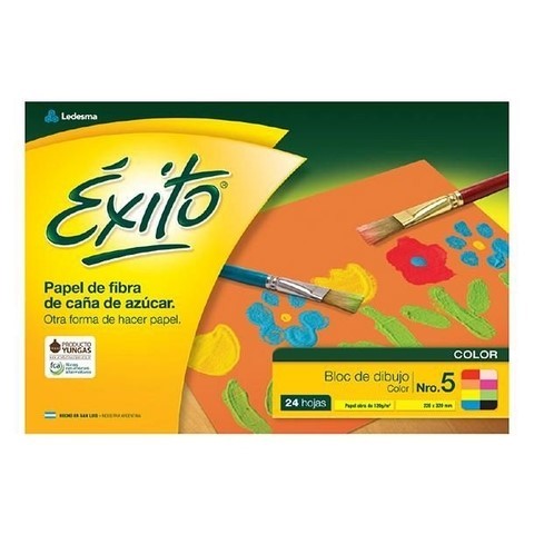 BLOCK DE DIBUJO Nº5 ÉXITO X24 HJS COLOR