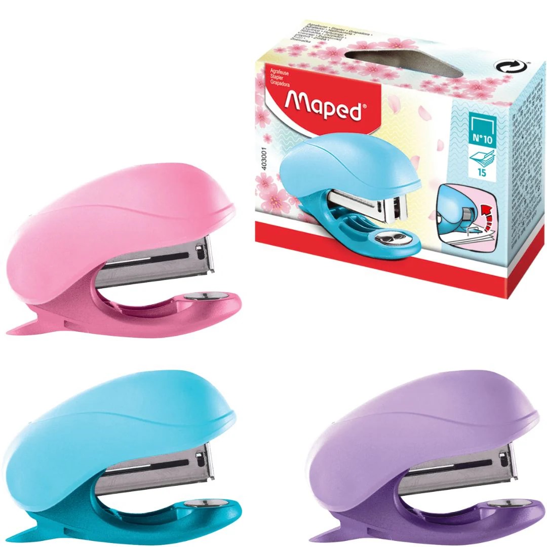 PACK ABROCHADORA 10 MAPED PASTEL X20 UNI
