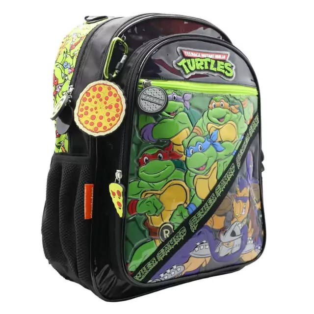 MOCHILA CRESKO 16" ESPALDA TORTUGAS NINJA SQUAD /