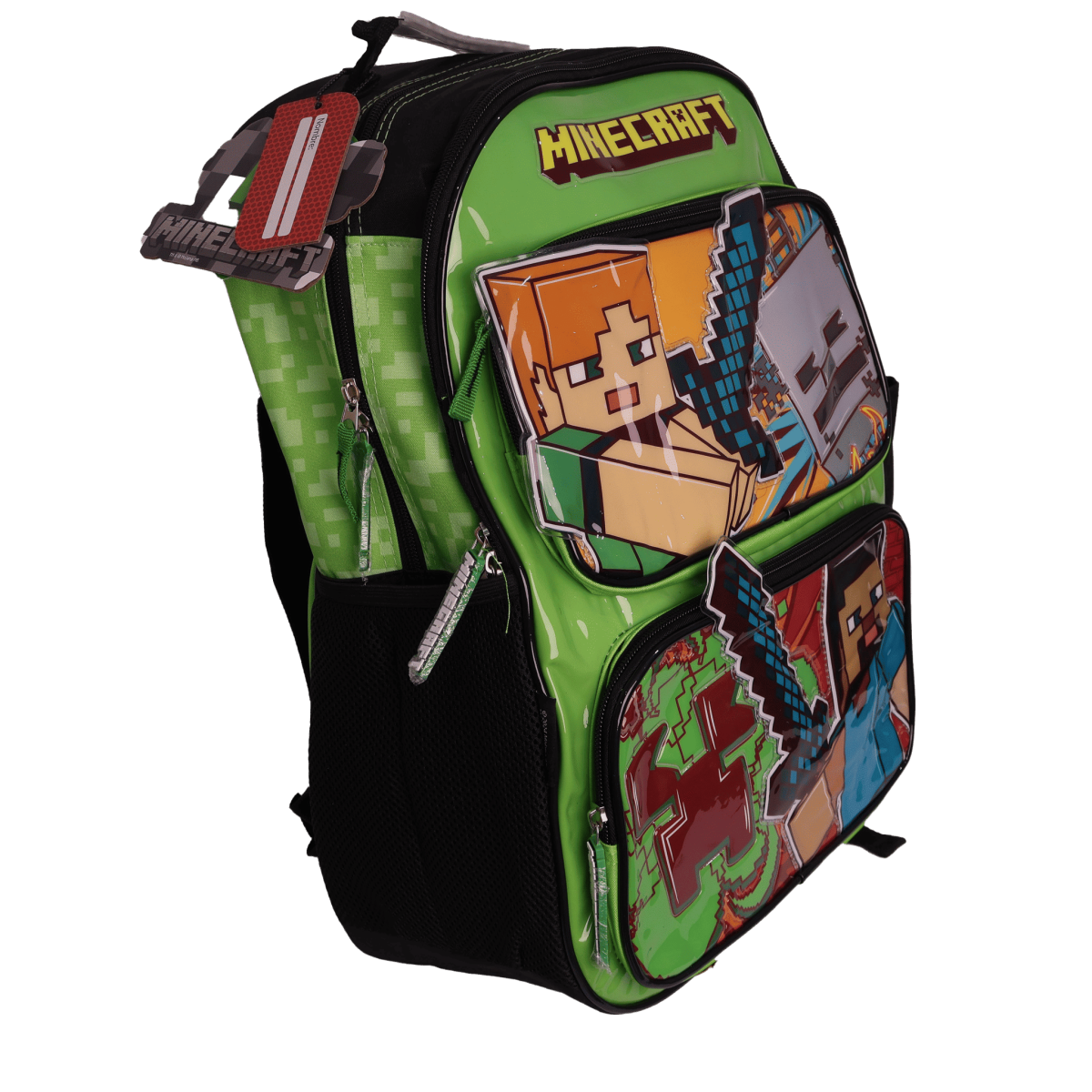 MOCHILA CRESKO 18" ESPALDA MINECRAFT /MI117