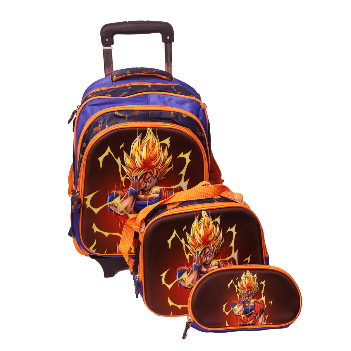 MOCHILA IMPORTADA 3 PIEZAS GOKU