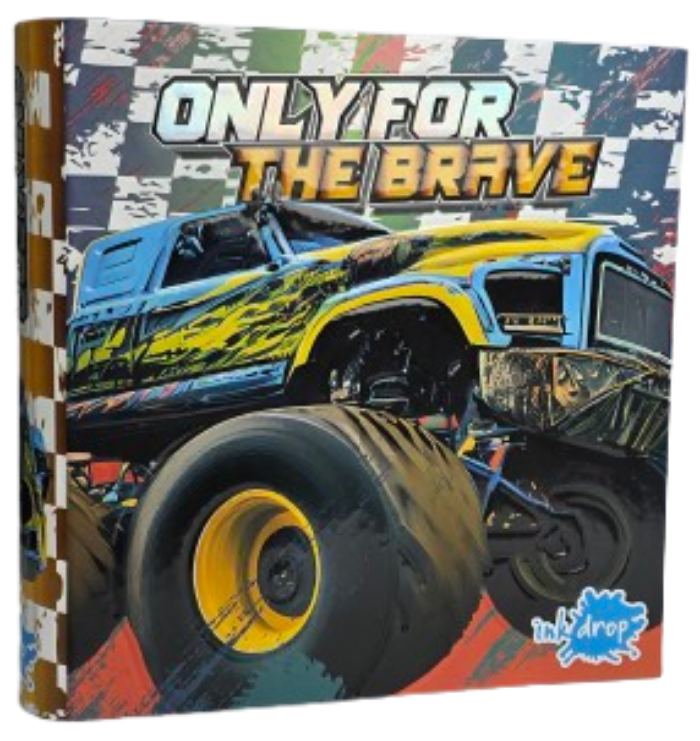 CARPETA INKDROP 3X40 CON 3 ANILLOS - MONSTER TRUCK - ONLY FOR THE BRAVE