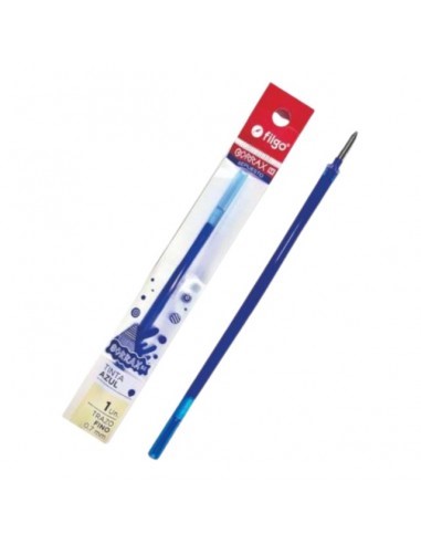 REPUESTO BORRABLE TRAZO FINO 0.7 FILGO BORRAX AZUL X UND