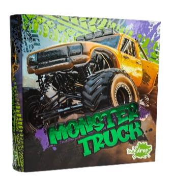 CARPETA INKDROP 3X40 CON 3 ANILLOS - MONSTER TRUCK