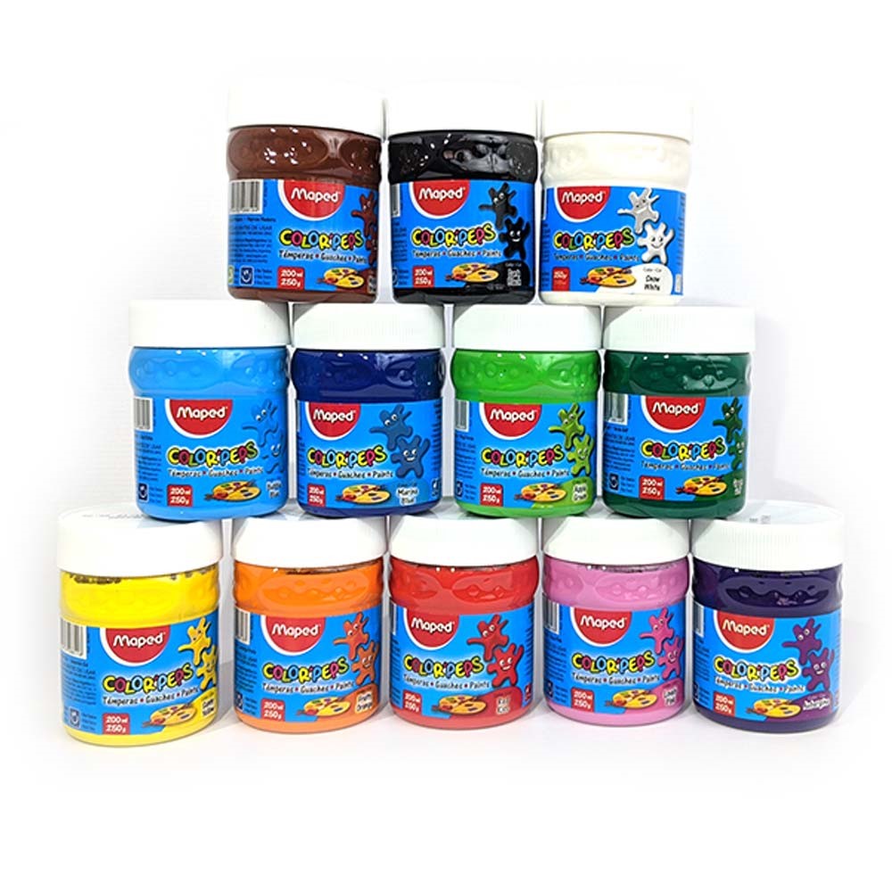 TEMPERA MAPED COLOR`PEPS X250 COLORES SURTIDOS