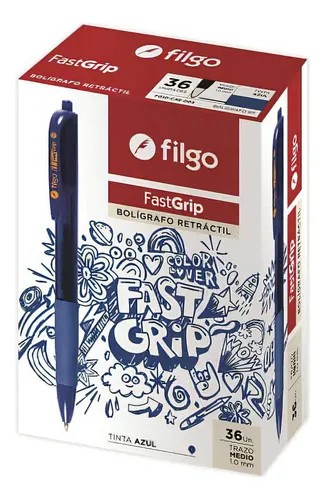 PACK BOLIGRAFO FILGO RETRACTIL TINTA AZUL X36