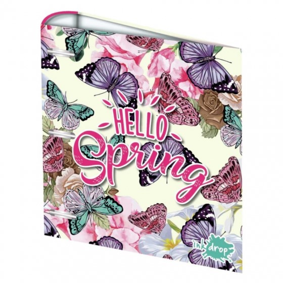 CARPETA INKDROP 3X40 CON 3 ANILLOS - MARIPOSAS