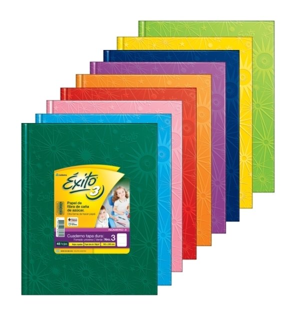 CUADERNO UNIVERSO ARAÑA 19X24 (3) ÉXITO X48 HJS RAY COLOR SURT XU