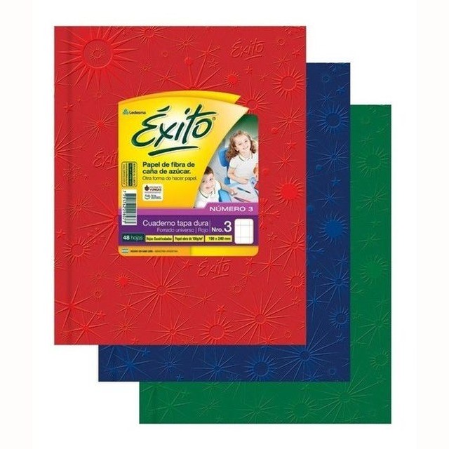 CUADERNO UNIVERSO ARAÑA 19X24 (3) ÉXITO X48 HJS CUAD COLOR SURT XU