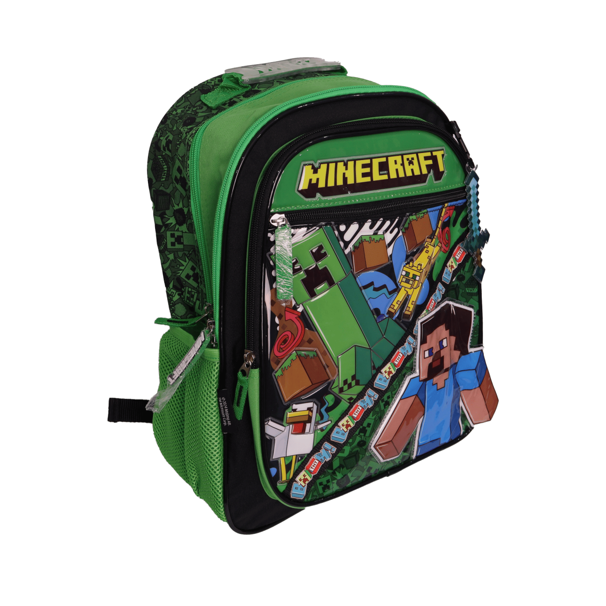 MOCHILA CRESKO 16" CON CARRO MINECRAFT /MI193
