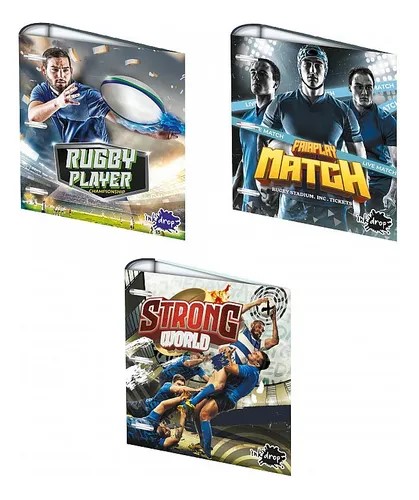 CARPETA INKDROP 3X40 CON 3 ANILLOS -  RUGBY