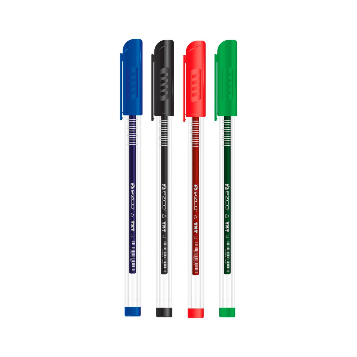 BOLIGRAFO EZCO 'TXT' 1 MM COLORES SURTIDOS X UND