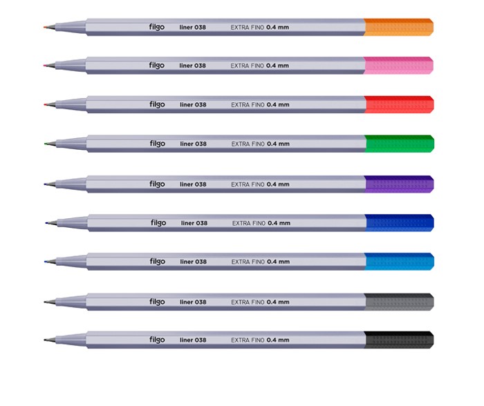 MICROFIBRA FILGO LINER 0.4 ESTUCHE POR COLORES X10