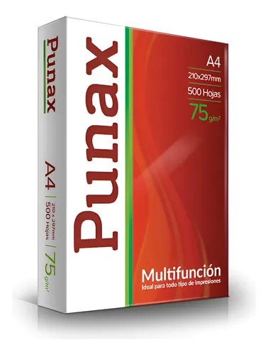 RESMA DE HOJAS A4 PUNAX X500HJS