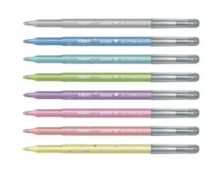MARCADOR FILGO ESCOLAR 2220 X8 GLITTER PASTEL