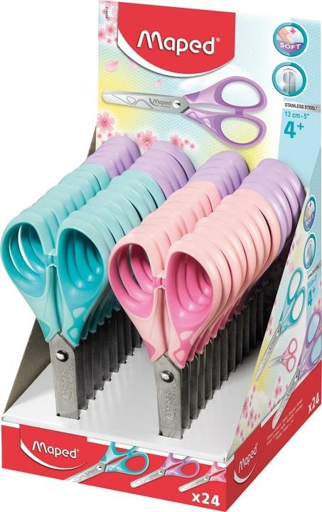 PACK TIJERA 13 MAPED ESSENTIAL SOFT PASTEL X24
