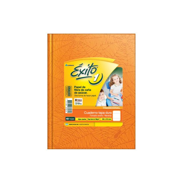 CUADERNO ARAÑA 16X21 (1) ÉXITO X48 HJS RAY NARANJA