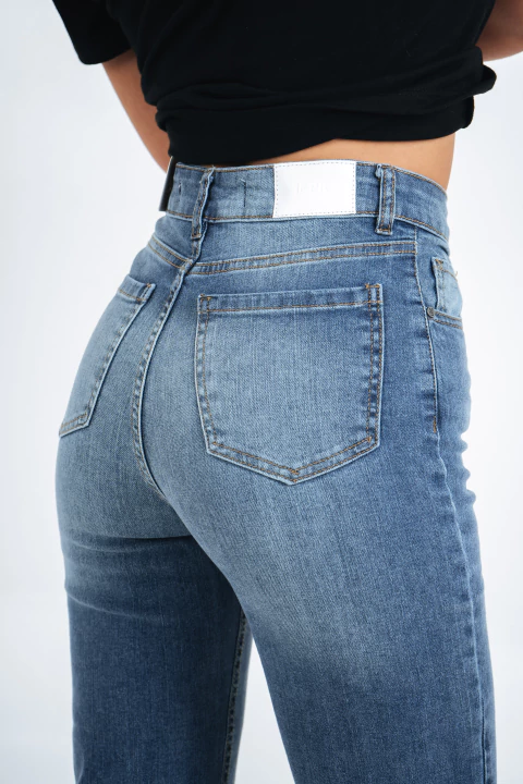 PINK ROCK JEANS STRAIGHT MARSELLA V26