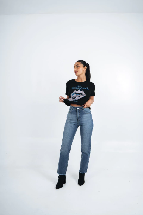 PINK ROCK JEANS STRAIGHT MARSELLA V26