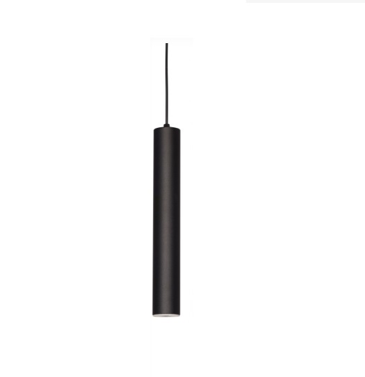 Colgante Tubo Blanco Negro 35 Cm Para Dicroica LED