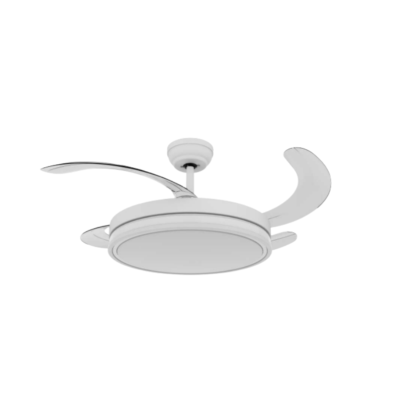 Ventilador De Techo Retractil 4 Aspas Led 40w 6 Velocidades